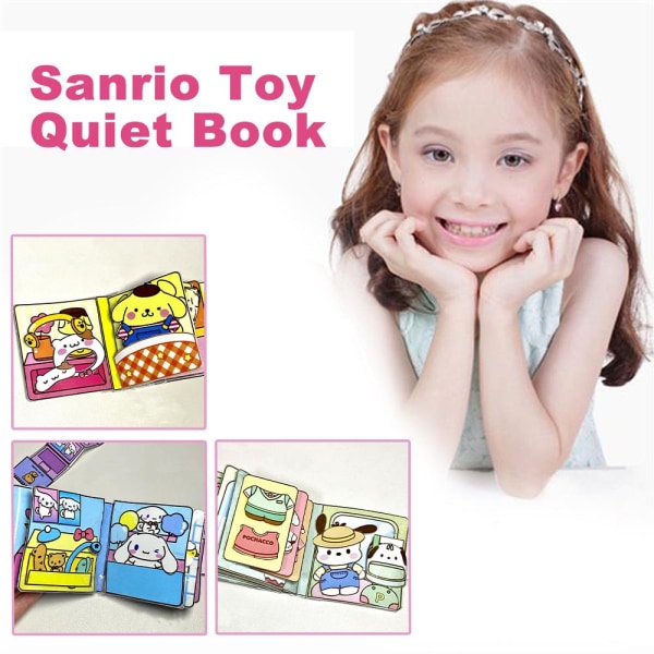 Diy Quiet Book Sanrio Doudou Bok Pedagogisk Kuromi Hemlagad Bo Pacha Dog one-size