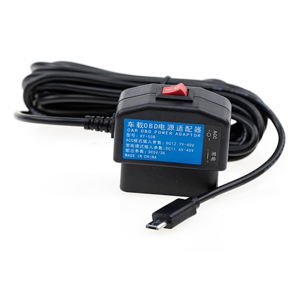 24 timmars parkeringsövervakare laddare OBD till USB adapter X0G9 kabel✨y Micro USB Right