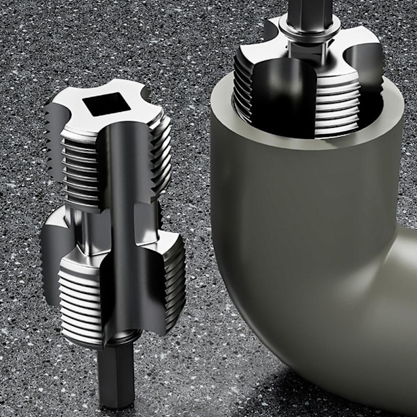 Elektrisk Borrmaskin Kompatibel PVC Rörgängningssats med Diverse Gängbackar with Wire Extractor 1set