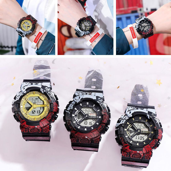 Fashion Children's Electronic Luminous Watch LED Watch Student W C One size