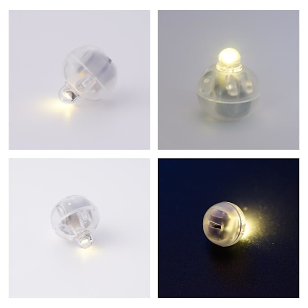 5/10/20x individuellt LED-ljus, Tiny-Trådlöst-Batteri, Craft-Cake, C white One-size 10pcs