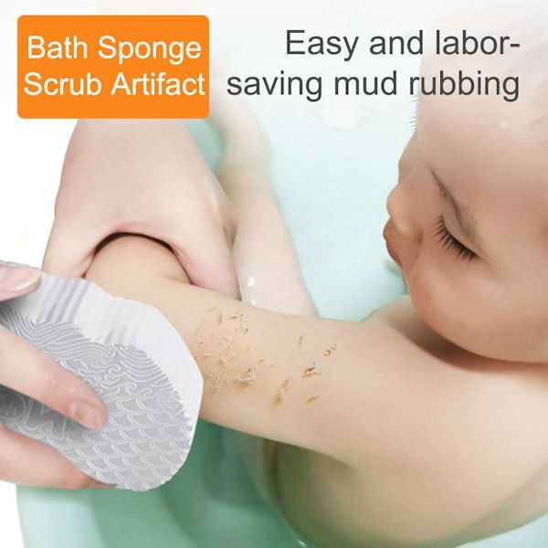 Ultramjuk badkroppsduschsvamp Supermjuk exfolierande bad S pink One-size