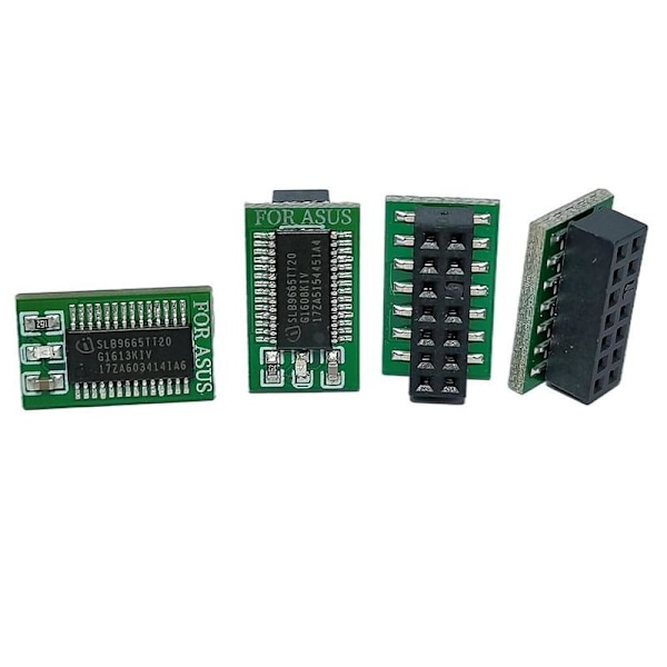 TPM 2.0 Krypteringssäkerhetsmodul Fjärrkort Windows 11 Uppgraderingsmod Ny T3 For Asus 14Pin LPC One-size