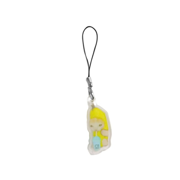 2023 Happy Banana Cat Keychain Pendent Acrylic Keychain D 4cm