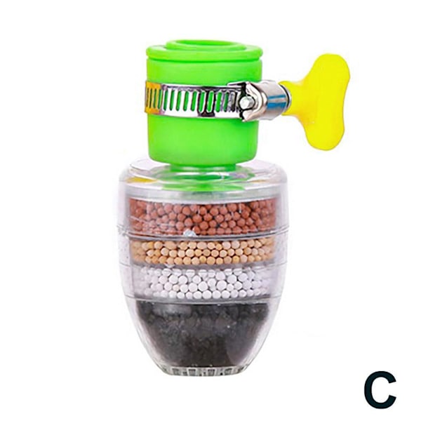 Universellt Gränssnitt Kranfilter Hushålls Kök Vattenkran Pu green 1pc