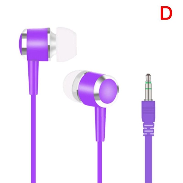 3,5 mm HIFI Super Bass-headset In-Ear-hörlurar Stereo-hörlurar purple One-size