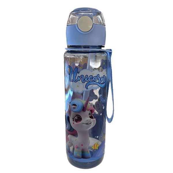 700ml Tecknad Plast Vattenflaska Söt Rymdflaska - Fri Hög Tem Frosted Green 700ml