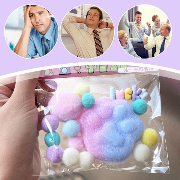 Fidget Leksak Kawaii Plysch Katt Tass Transparent Kub Stress O2 Leksak Lindring I2J3 T4D6 A one-size