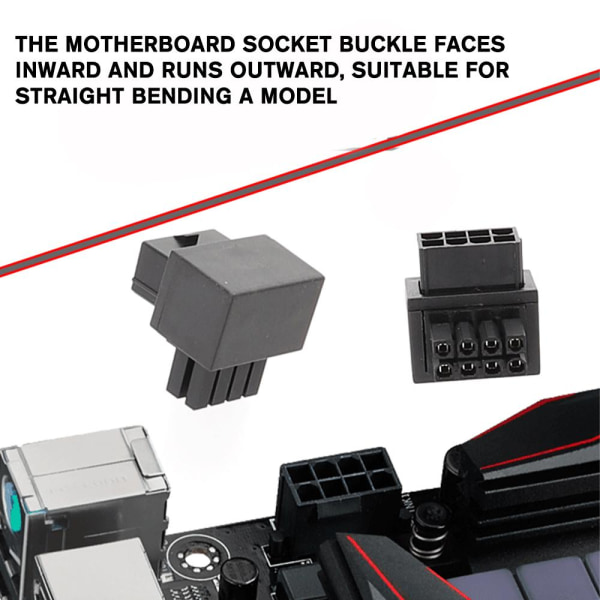 Moderkort CPU 8PIN Power Steering Connector 8PIN Power Interfa B one-size