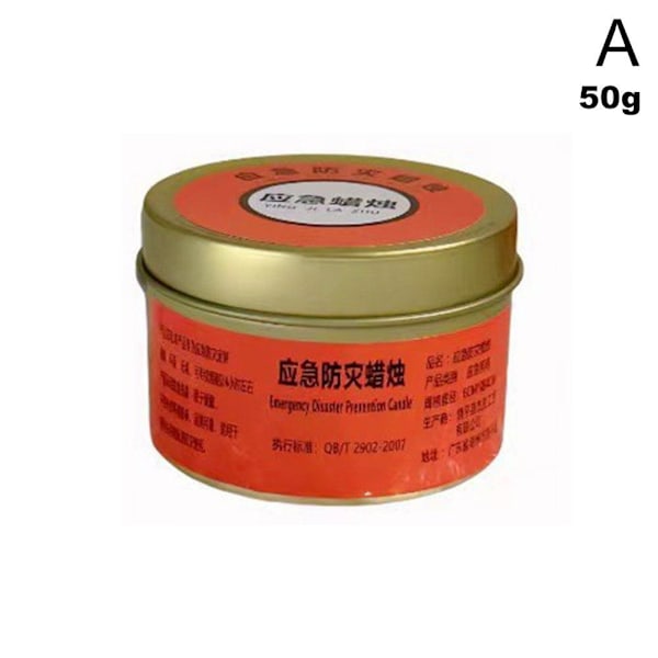 Nödljus Bulk, 26-30 timmars lång brinnande överlevnadsljus OrangeB 80g 10pcs