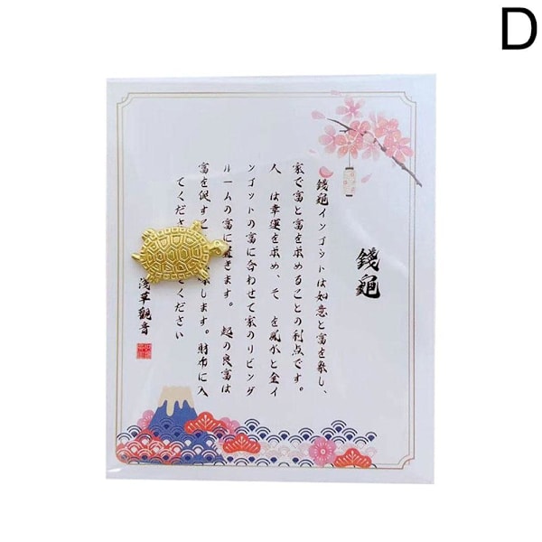 2024 Asakusa Ny Utgåva Gyllene Pengasköldpadda Matchmaking Lucky J D 1pcs