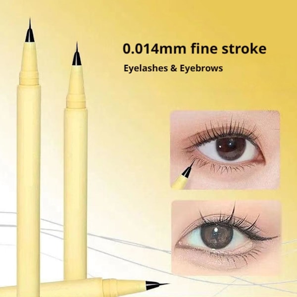 Ultrafin Eyeliner Slim Flytande Långvarig Vattentät Eyeliner Snabbtorkande Mjuk U8r0 01 # Black 1.5ml
