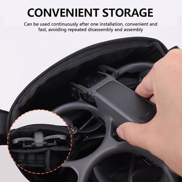 Gimbal-stötfångare i aluminiumlegering för dji Avata 2 Drone Anti-Collision Protector Fast Black 1pcs
