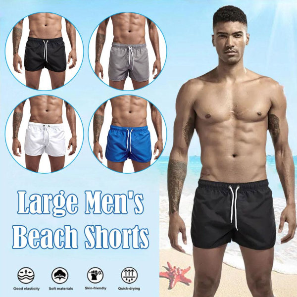 Badshorts för män Sommarbadkläder Man Baddräkt Surfbräda Man C black XXL