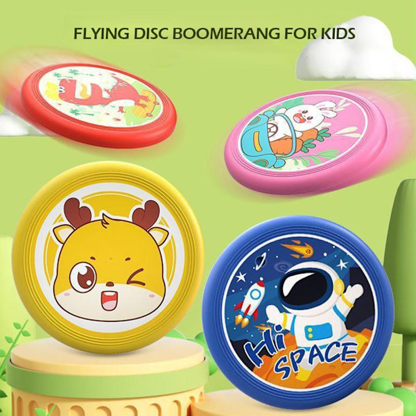 Frisbee Boomerang för Barn Utomhussporter Utomhus Frisbee Kul spaceman 1pcs