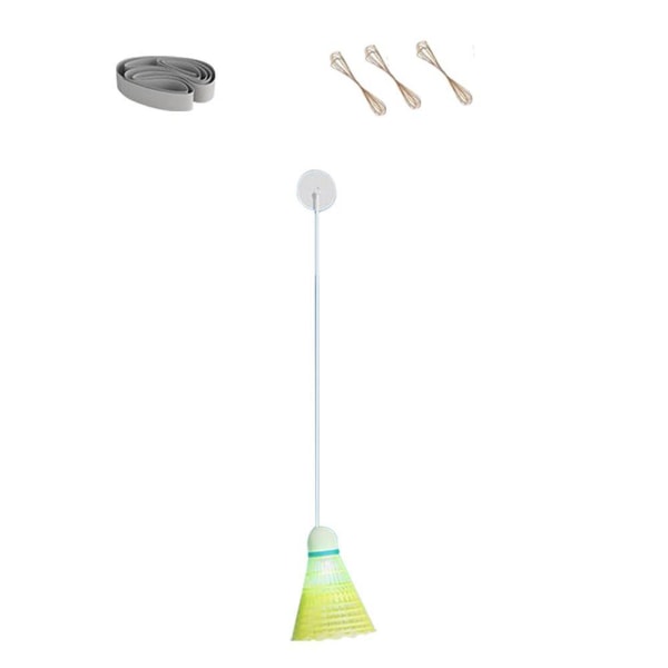 Single Selfstudie Badminton Trainer Kit Telescopic Rod Rebound Pra 1sizeA short racket set