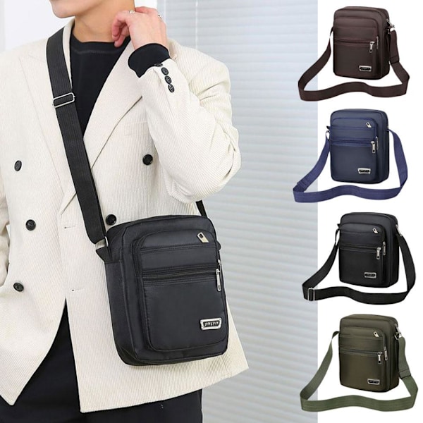 Axelremsväska messenger väska nylontyg α▲ δс ✨ш у✨  green onesize