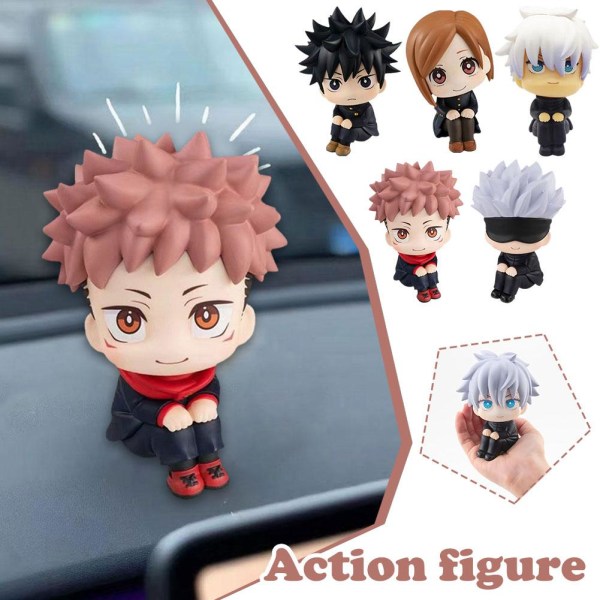 Anime Jujutsu Kaisen Figur Yuji Itadori Gojo Satori PVC Dolls M D 10cm