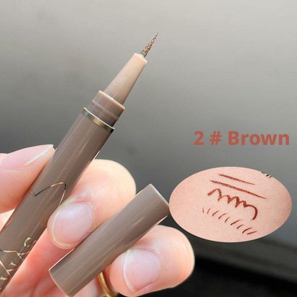 Långvarig Vattentät Smal Flytande Eyeliner Penna Färg Penna Svart Eyeliner Brun T5n0 Brown 1pcs