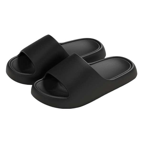Nya tofflor med bajskänsla för inomhus-, hem- och hushållsbruk, halkfria tofflor black 4041