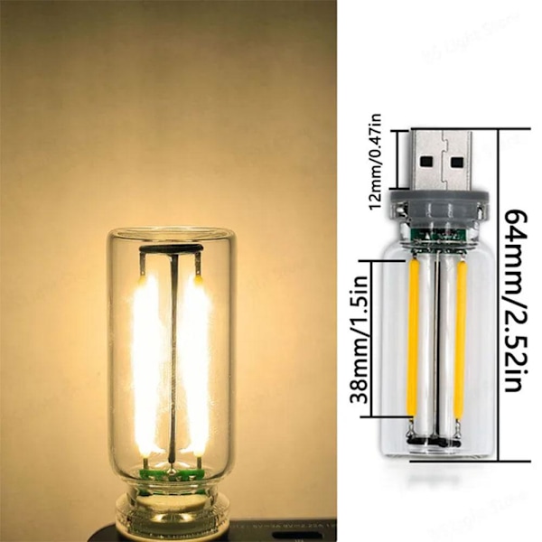 Touch Control LED Nattlampa - Mini USB-lampa med Flerfärgade Stämningsljus, Atmosfärsljus för Bil, Dimbar C 1pcs