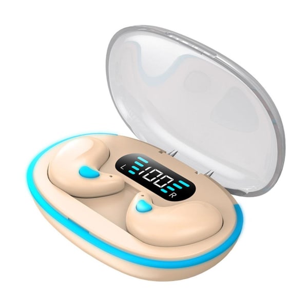 Invisible Sleep TWS Wireless Earphone Mini Bluetooth Earbuds Ste white One-size