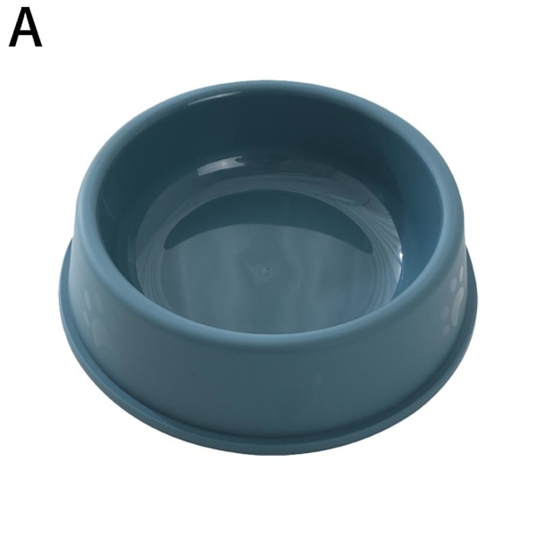 Hundskål med tassavtryck, halkfri, universell matskål för husdjur blue 1pcs