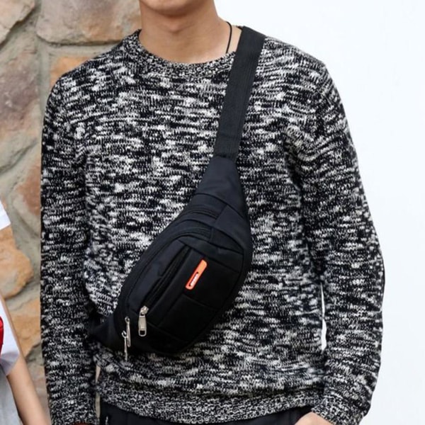 Ny trend i koreansk version, sportväska för män, vattentät One S Black One size