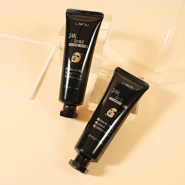 LAIKOU 24K Blad Snigel Peel Mask Återfuktar Och Förfinar Porer м V3M9