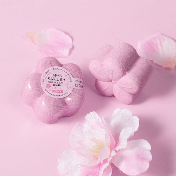 Sakura-Bath Körsbärsblom Bad Salt Boll Kroppsrengöring Moi