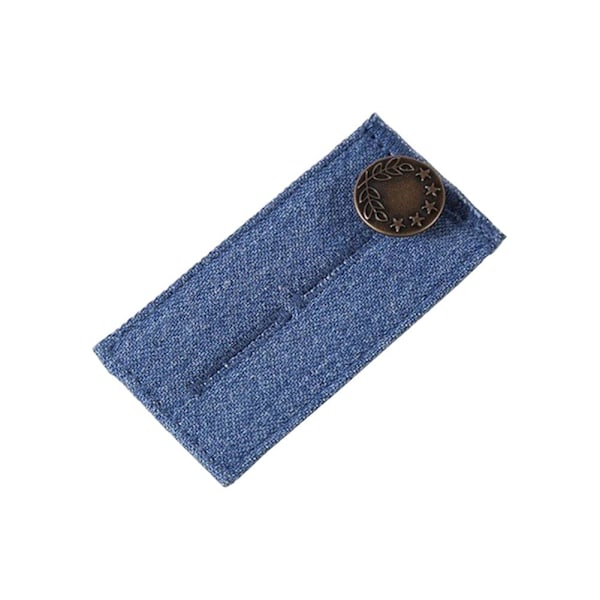 Denim Knappförlängare Spänne Metall Justerbar Snabb~ dark blue One-size