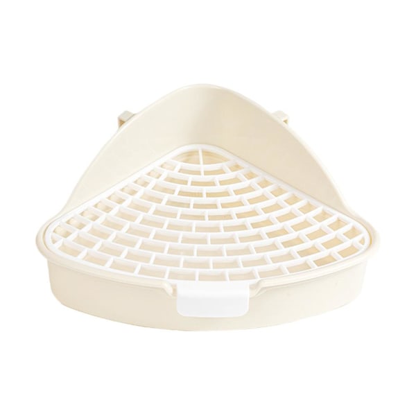 Triangulär Potträning Hörntoalett Kanin Plast Husdjurspanel Marsvin white 1pcs