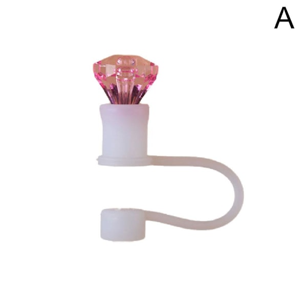 1 st Sugrörsskydd, Söta Diamant Sugrörsskydd Toppar för Stanl Rose 1pcs
