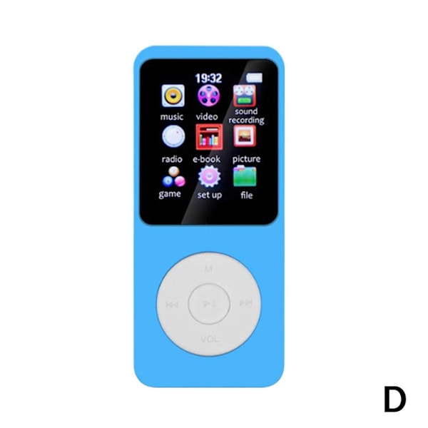 Bluetooth MP3 Lossless Musikspelare FM Radio Inspelare Sport MP3 blue white 1pcs