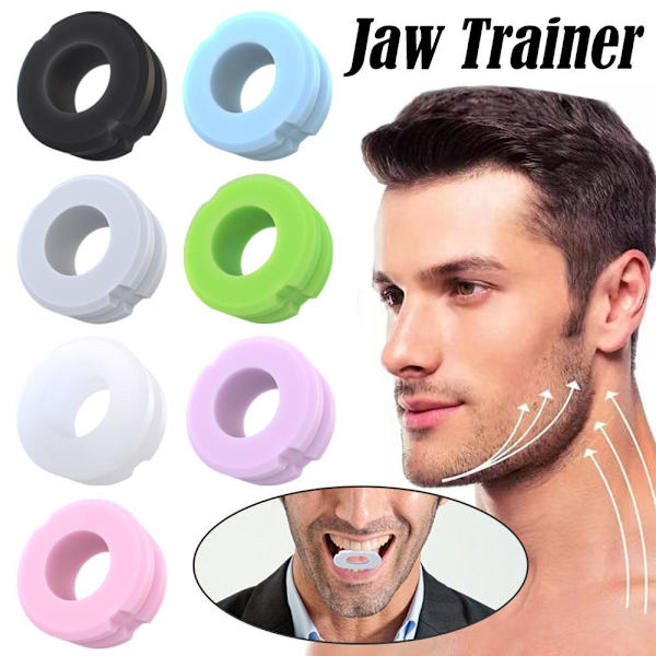 NY Käkträningsenhet Hals Ansiktsformning Käkövning T7 Hot D9C6 Fitness M1I7 Pink 1pc