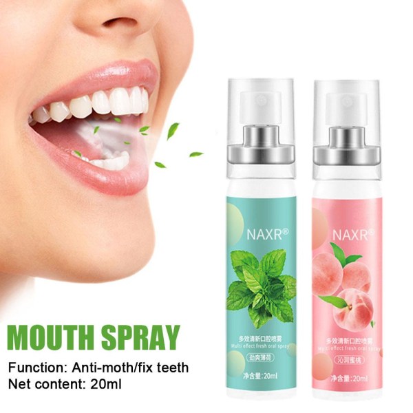 20 ml andningsfräschare spray dålig lukt halitosis ta bort behandling pink 20ml