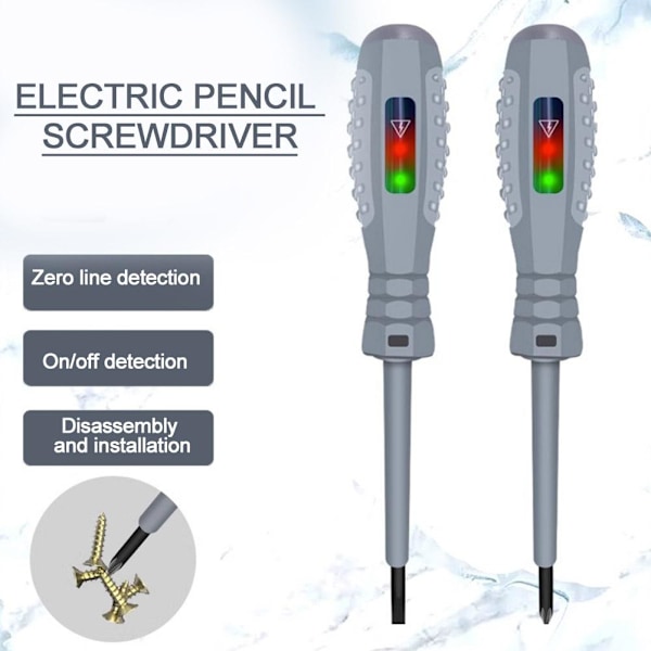 Elektrisk spänningstestare penna AC-kontaktfri induktionstestpenna  crosshead 1pcs