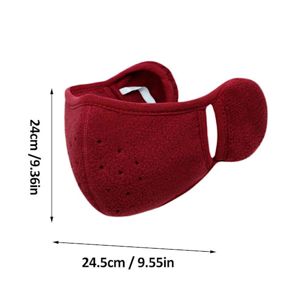 Ansiktsskydd med öronvärmare Vindtät Bandana Öronmuffar Varm Mask Vinter A7G3 Gray One size