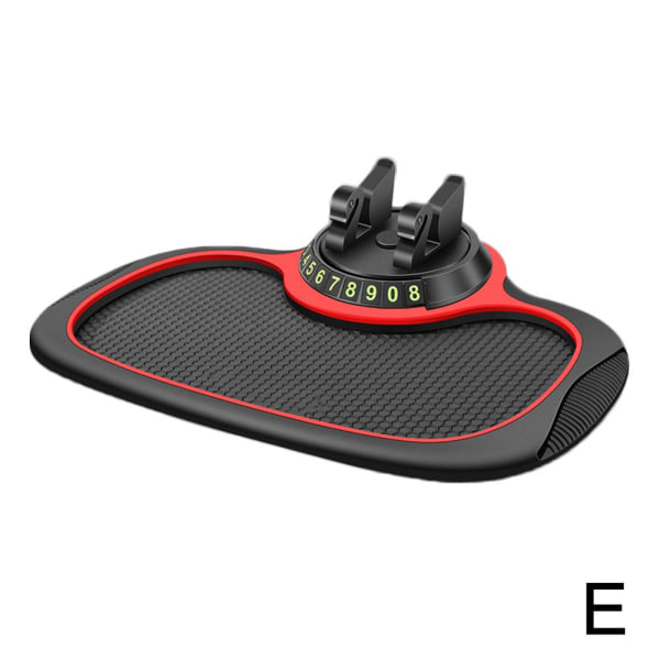 Multi-funktionell bil Anti-Slip Mat Biltelefon Hållare Sticky Dash red-2 one-size