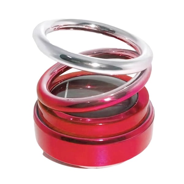 Solardriven bil-luftfräschare bil aromaterapi 360 graders rotation doft Auto S9 gradient red 1pcs