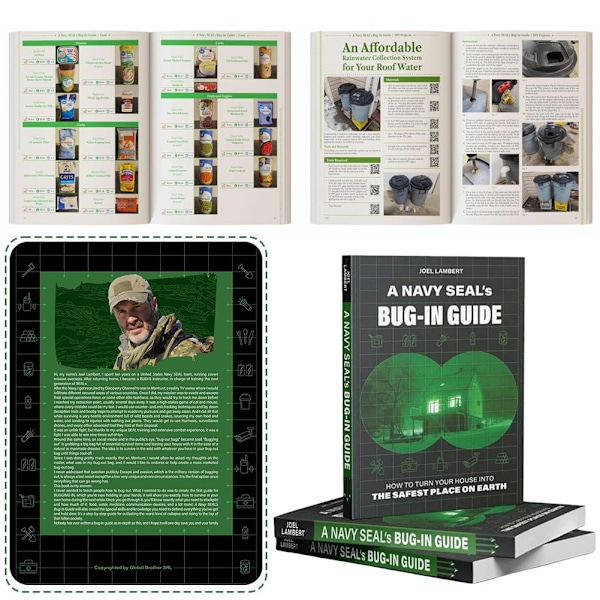 En Navy SeaI's Bug-In Guide & The Amish Ways & No Grid Survival Projects A5-storlek A5A One size