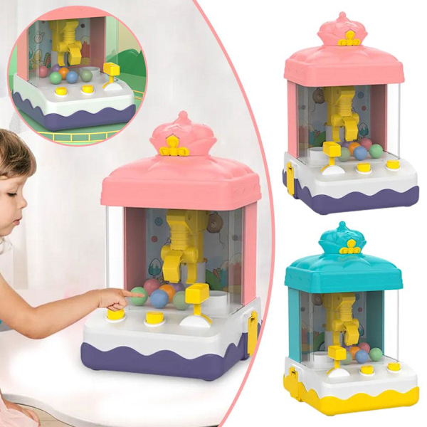 Mini Leksak Klomaskin Gripboll Dinosauriefångare Godis Gripare Dockfångst Leksak K3J0 pink one-size