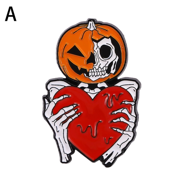 Halloween Emalj Pins, Skelett Emalj Pins, Halloween Skeleton Gh xz6808 One-size
