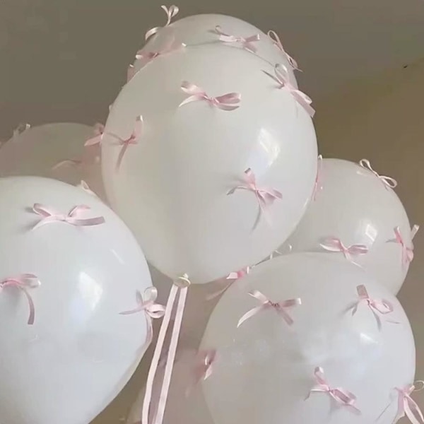 Rosa Rosettballonger, 5 st 12\" Rosa Ballonger & 30 st Mini Rosa Sati C 1set