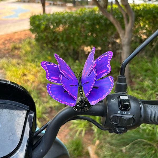 Fjäril 3D Fjäril Bildekoration Elcykeldekor Blå B Style 8 1pc