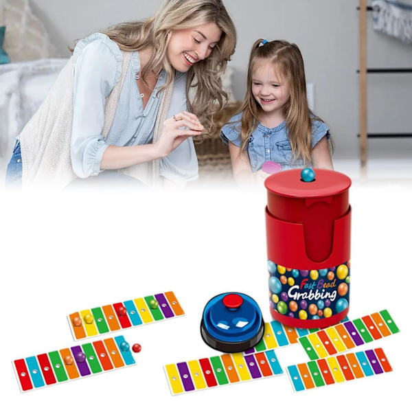 NYTT Match Color Line Bingo Brädspel Roligt Snabba Pärlor Gripande 2 Spelare G F5K4