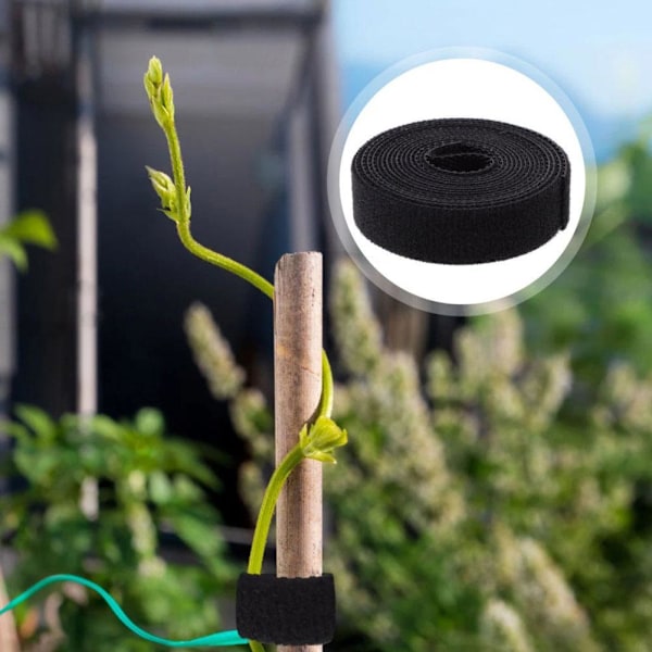 Återanvändbara växtband för klätterväxter, tejpband för klättring black 1set