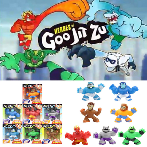 Goo Jit Zu Hero Toy TRP Barnspel Leksaker Dekomprimeringsleksaker G 13*10*4cm