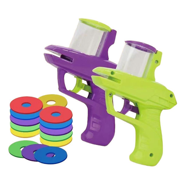 1x Skumskiva Launcher Flygande Skiva Handhållen Skytt Inomhus Skjutspel F9O C0