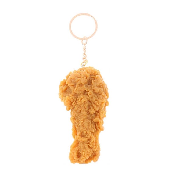 Kycklingnugget-nyckelring - Skämt Rolig Nyckelring Födelsedagspresent Chicken nuggets One-size